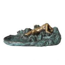 Женская фигура бронзовая скульптура девушки Ashtary резьба Латунь статуя ТПЭ-903